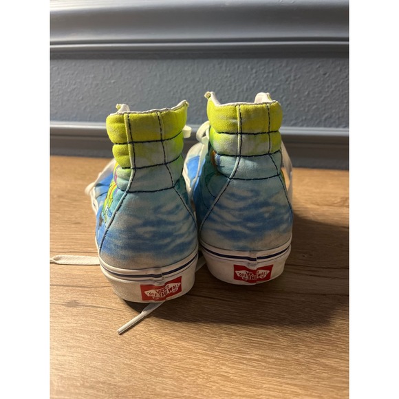 Vans Sk8-Hi SpongeBob SquarePants Imagination Tie Dye Mens 6.5 Womens 8 - Picture 6 of 8